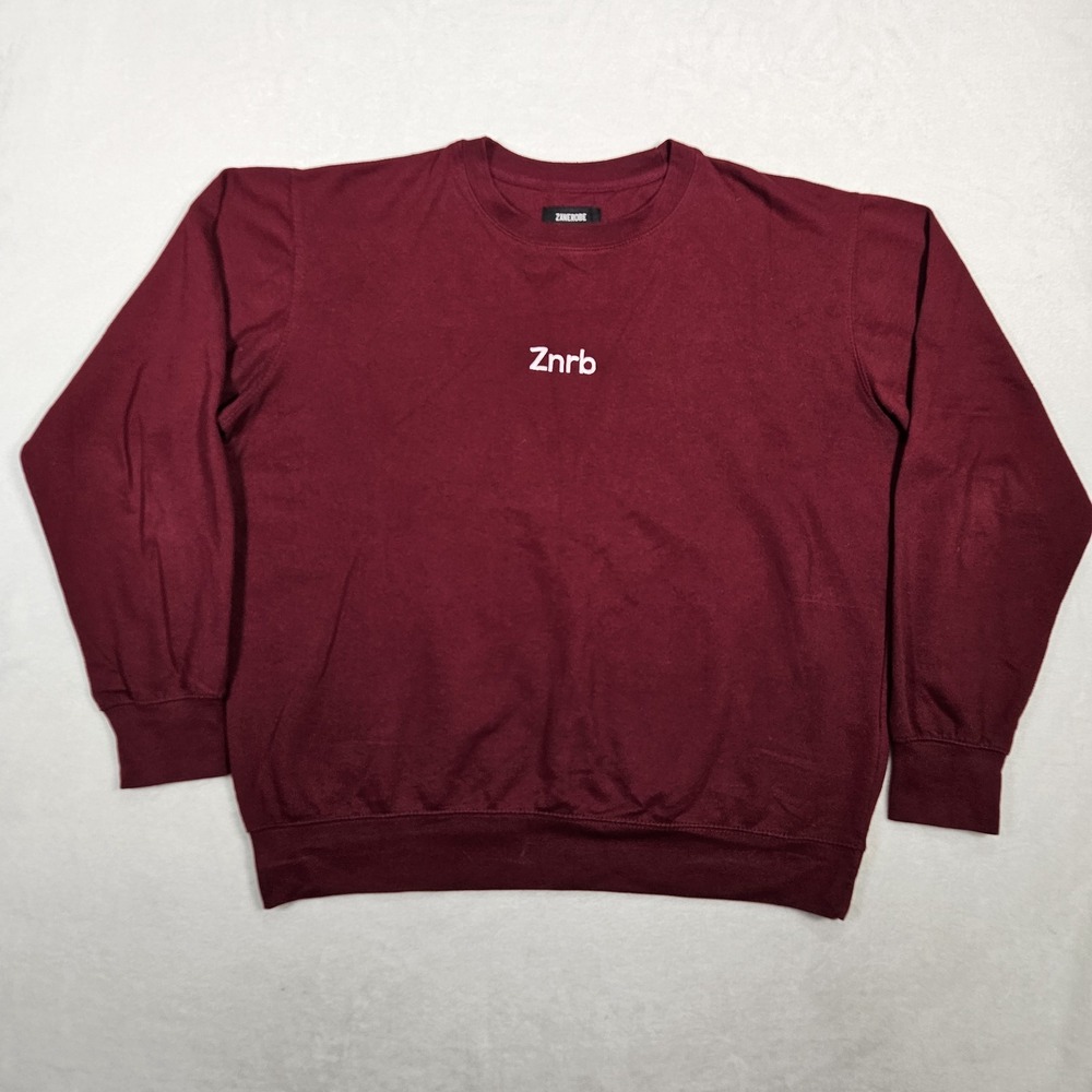 Zanerobe Gray Graphic Pullover Sweatshirt Size XL‎ Burgundy